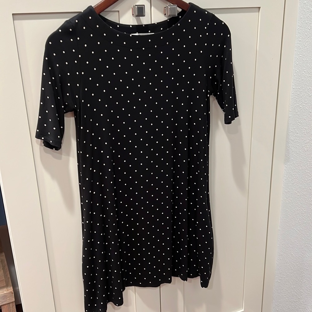 Fighting eel dress polka dots